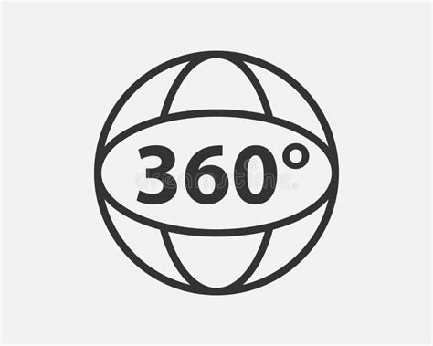 360 Degree View Vector Icon Stock Vector Illustration Of Business