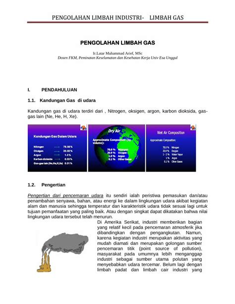 Pdf Pengolahan Limbah Industri Limbah Gas Dokumen Tips