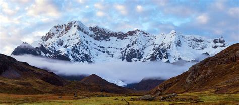 Ausangate Andes Mountains In Peru Evening View Stock Image Image Of
