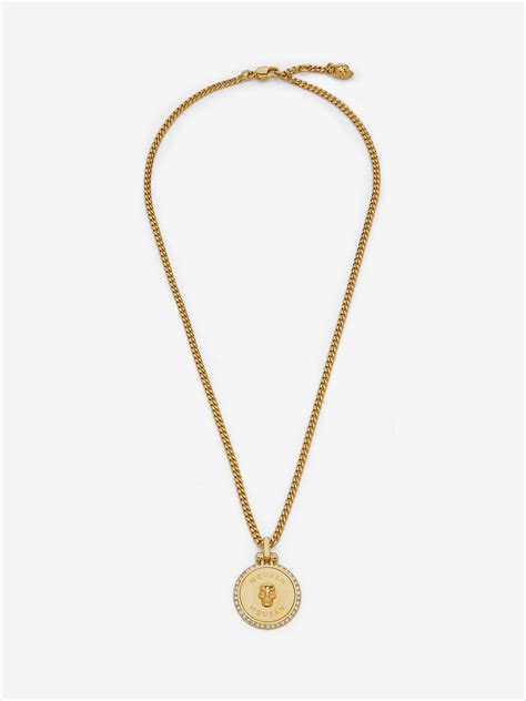 Sovereign Skull Necklace in Gold | Alexander McQueen US
