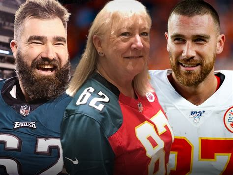 Travis Kelce Jason Kelce Share Emotional Embrace With Mother On Area
