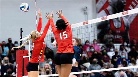 Maryland Volleyball Swept By Penn State Winning Streak Ends