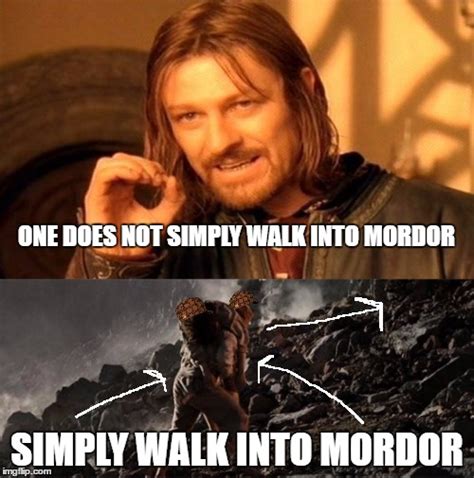 Lord Of The Rings Meme One Does Not Simply Generator