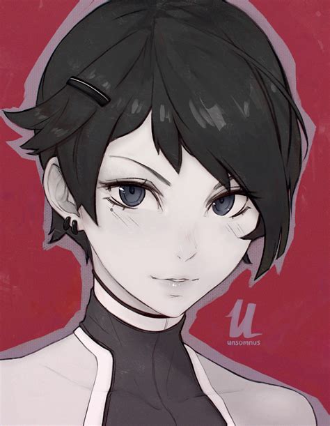 Short Haired Girl By Unsomnus On Deviantart