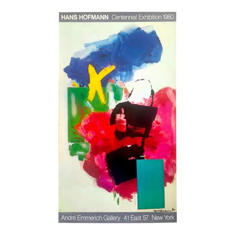 Hans Hofmann Vintage 1980 Abstract Expressionist Lithograph Print