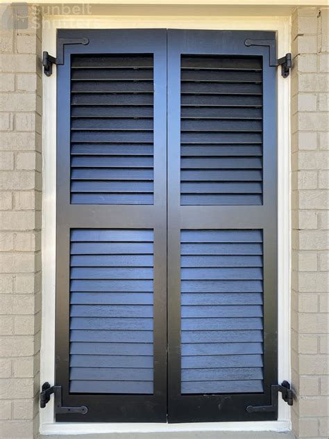 Closed Functional Shutters In Recessed Window Opening In 2021