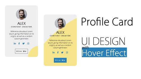 How To Make Profile Card Using Html And Css Ui Design Cspoint Web