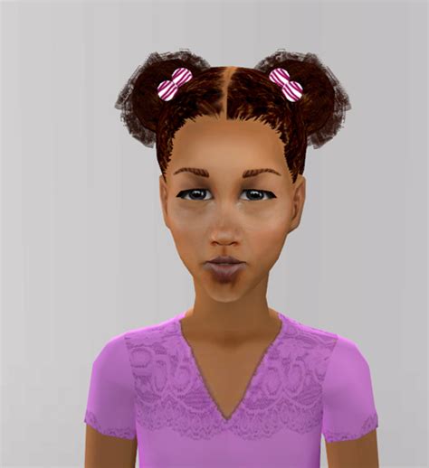 Mod The Sims Realistic Fluffy Afro Puffs
