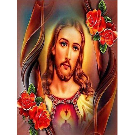 Full Religion 5d Diy Diamond Painting Jesus Christ Diamond Embroidery