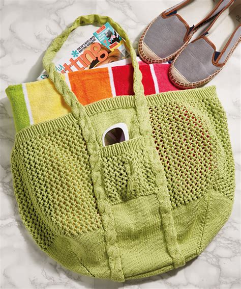 From knitted reusable groceries bags to evening. Tote Knitting Patterns - In the Loop Knitting