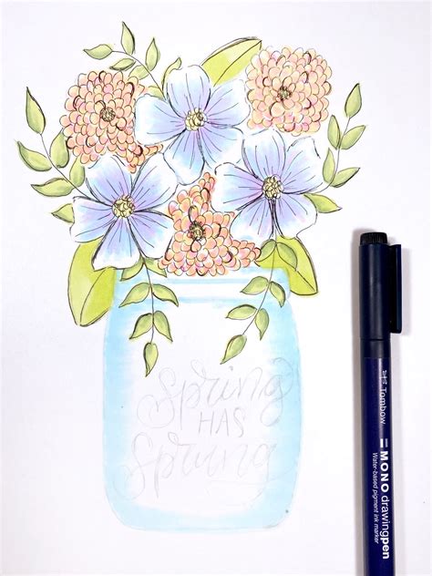 How To Create Spring Florals Tombow Usa Blog