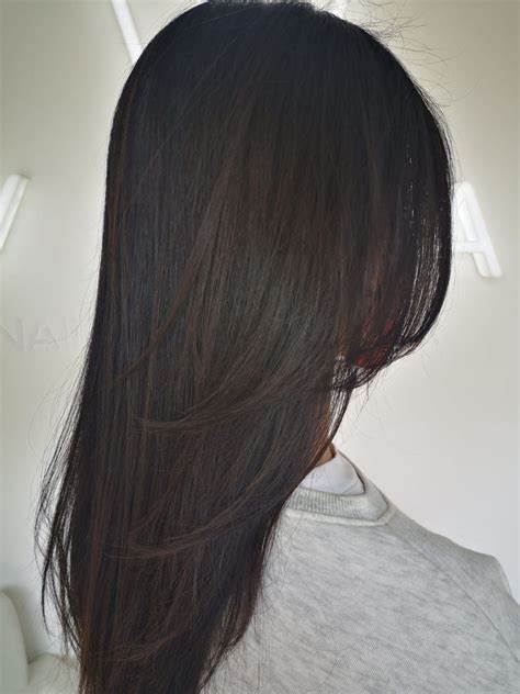 Black Hair Layers Black Brown Hair Long Brown Hair Hair Color For