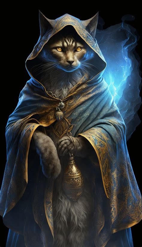 Cat Wizard In 2023 Cat Art Illustration Wizard Cat Cat Art