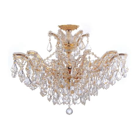 Maria Theresa Crystal Chandelier In Polished Gold By Crystorama