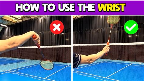 How To Use The Wrist In Badminton Youtube