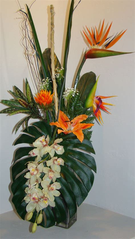 You can find tropical flowers in many you can use an artificial anthurium to decorate your living room table. DSC02841.jpg (1944×3456) | Tropical floral arrangements ...