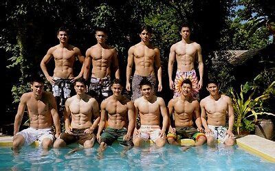 Shirtless Male Jocks Swimmer Pool Boy Hotties Muscular Chests Photo X