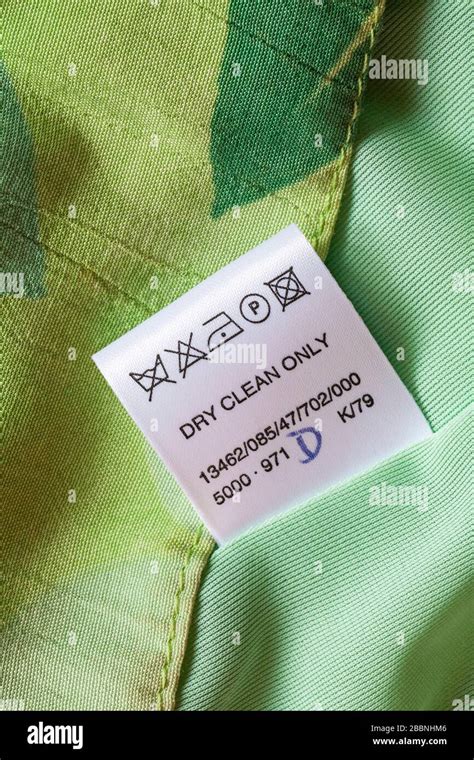 Dry Clean Only Care Label Hi Res Stock Photography And Images Alamy