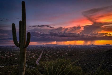 Arizona Monsoon At Sunsetbeautiful Tucson Sunset Sunset Pretty