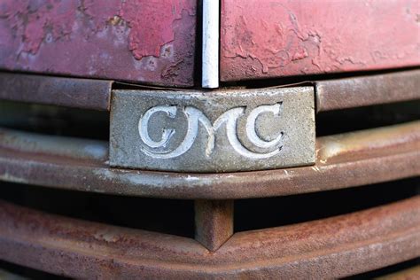 Gmc Truck Emblem Rustic Photograph By Dana Edwards Fine Art America
