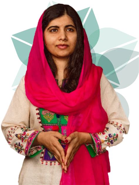 Malala Portrait With Flowers