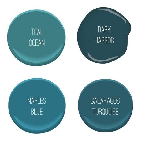 Benjamin Moore Galapagos Turquoise Teal Paint Colors Paint