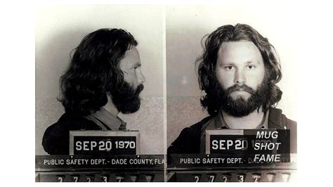 Jim Morrison 1970 Mug Shot Youtube