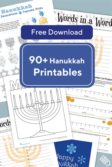 Free Hanukkah Printables Hannukah Activities Hanukkah Lessons