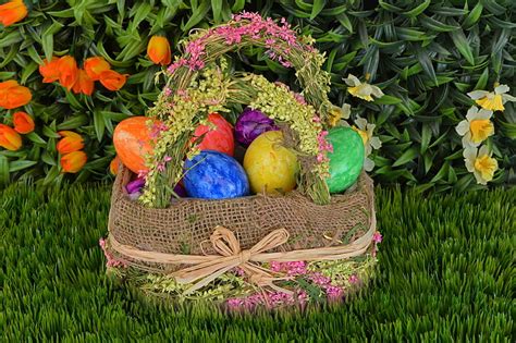 Assorted Color Easter Egg Lot Easter Eggs Basket Easter Eggs Hd