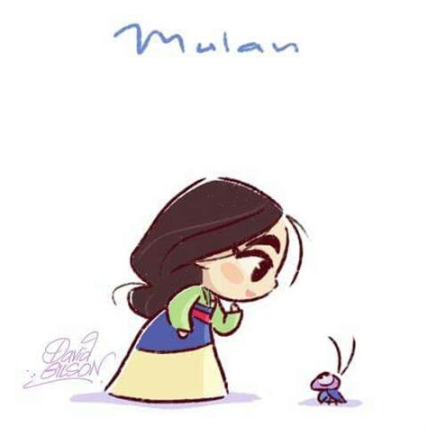 Mulan And Cri Kee By David Gilson Princesas Disney Dibujos Princesas Animadas Princesas Disney