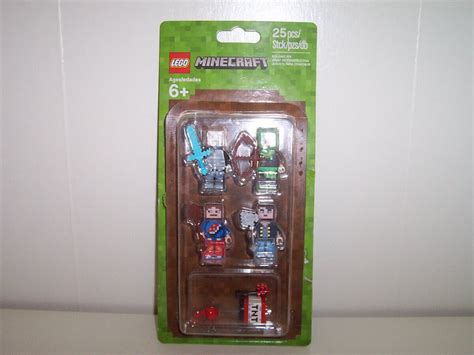 Lego Minecraft Skin Pack 1 Minifigure Set 853609 Opened Blister Package
