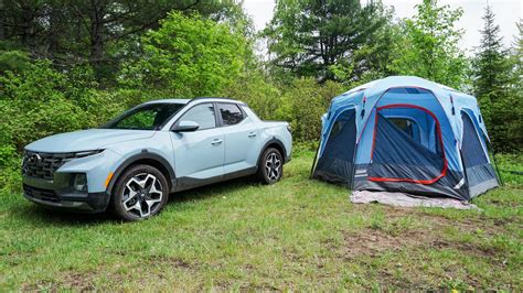 The Hyundai Santa Cruz Is Almost Perfect For Camping Autotraderca