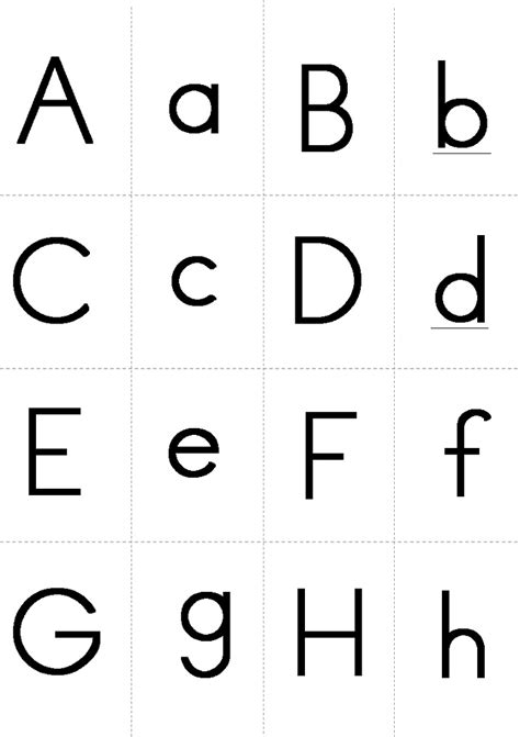 Printable Alphabet Flash Cards Capital And Lowercase Letters Charts
