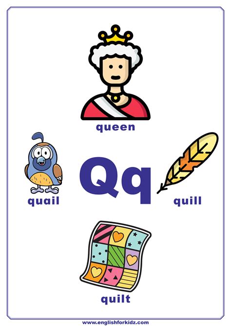 Letter Q Worksheets Flash Cards Coloring Pages
