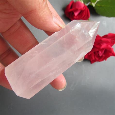 80g Fashion Energy Healing Transparent Natural Clear Rose Quartz