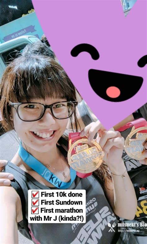 my first sundown marathon experience in 2018 mitsueki ♥ singapore lifestyle blogger food