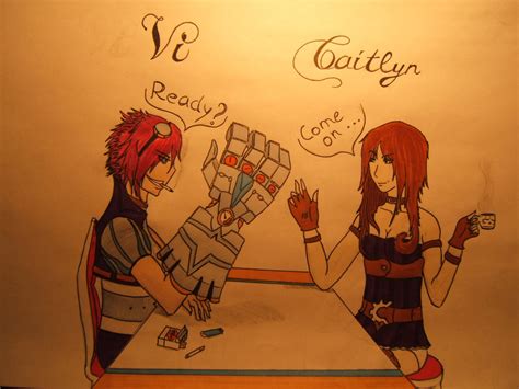 Vi And Caitlyn By Mirzanie On Deviantart