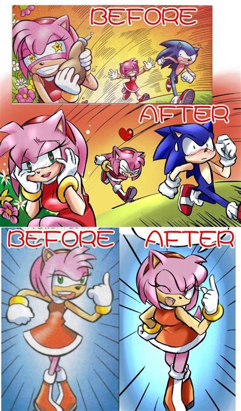 Comic Amy By Garugirosonicshadow On Deviantart Sonic Funny Sonic Sonic Fan Characters