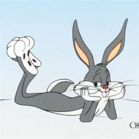 Bugs Bunny Lying Down Limited Edition 6x8 Sericel By