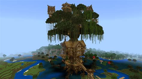 Tree House Design Minecraft Minecraft Tree House Build Ideas And