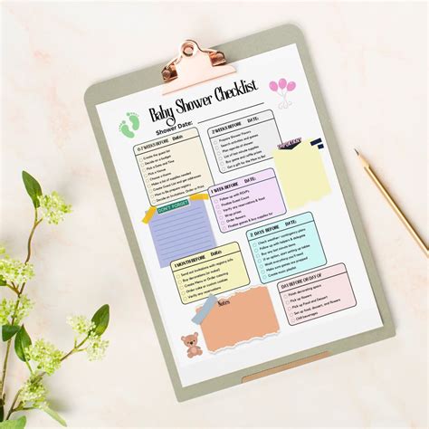 Baby Shower Checklists Printable Hot Sex Picture