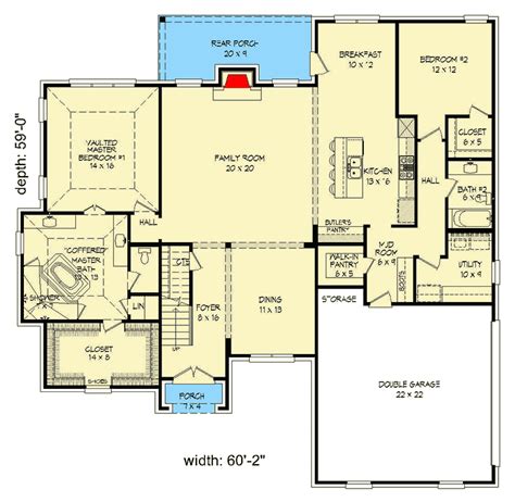 Today's homeowners prefer buying one floor houses for a lot of reasons: 4-Bedroom European House Plan with Bonus Room and First ...