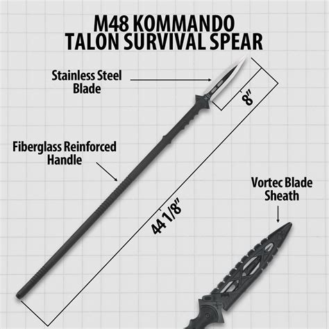 M48 Kommando Talon Survival Spear Knives And Swords At The