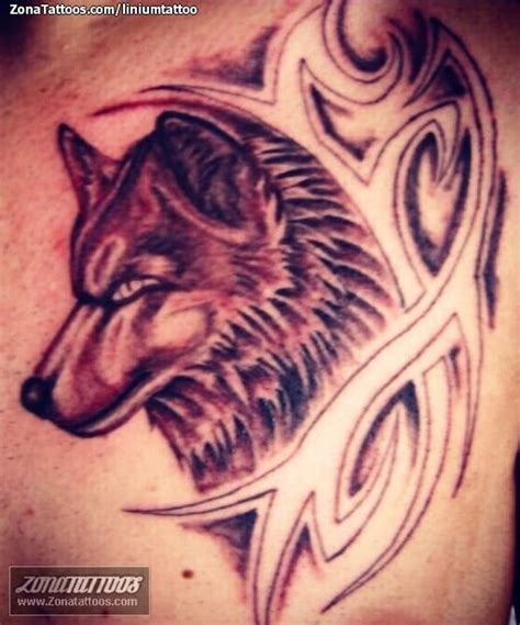 Tattoo Of Wolfs Animals Tribal