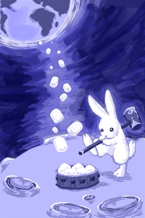Rabbit In The Moon By Audreygreenhalgh On Deviantart