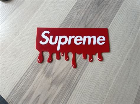 Stl File Supreme Drip Sign 👗・3d Printable Model To Download・cults