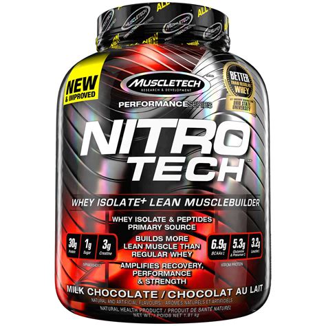 But walk through the aisles of any. MuscleTech NitroTech Whey Protein Powder, Whey Isolate and ...