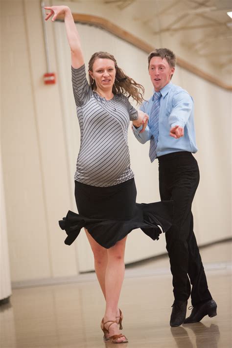 Partner Dancing With Three Ballroom Dancing During Pregnancy The