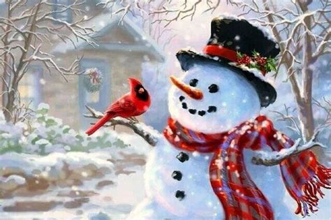 55 Winter Snowmen And Birds Wallpapers Download At Wallpaperbro