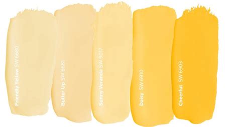 Popular Yellow Paint Colors Collection Interiors By Color